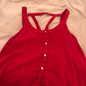 Red tank top